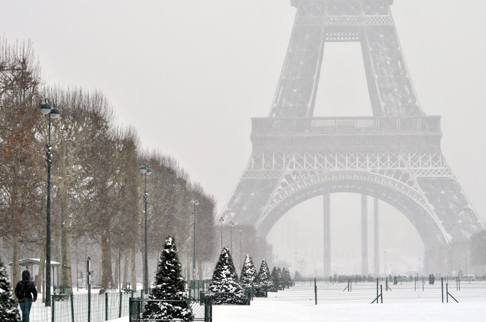 Hình ảnh Paris mùa đông
