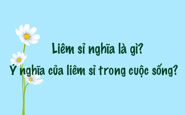 Từng từ trong liêm sỉ nghĩa là gì