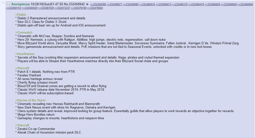 Another Blizzard 4chan Leak