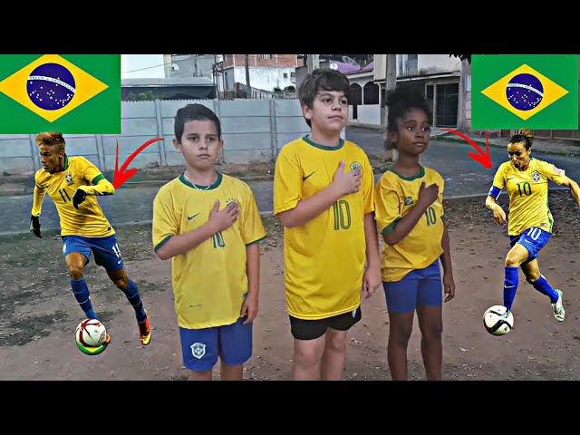 Meninos jogando futebol desastre video