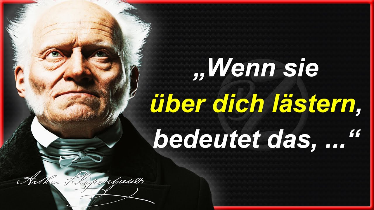 Zitate Schopenhauer: Weisheit und Philosophie des berühmten Denkers