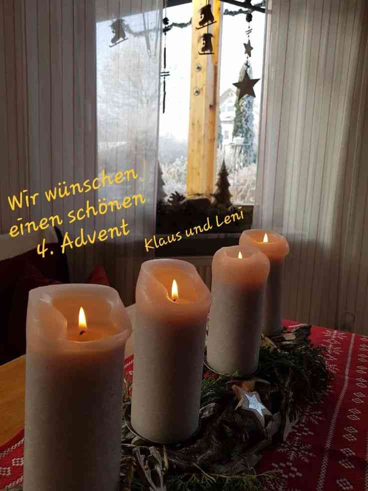 schönen 4 advent wünschen