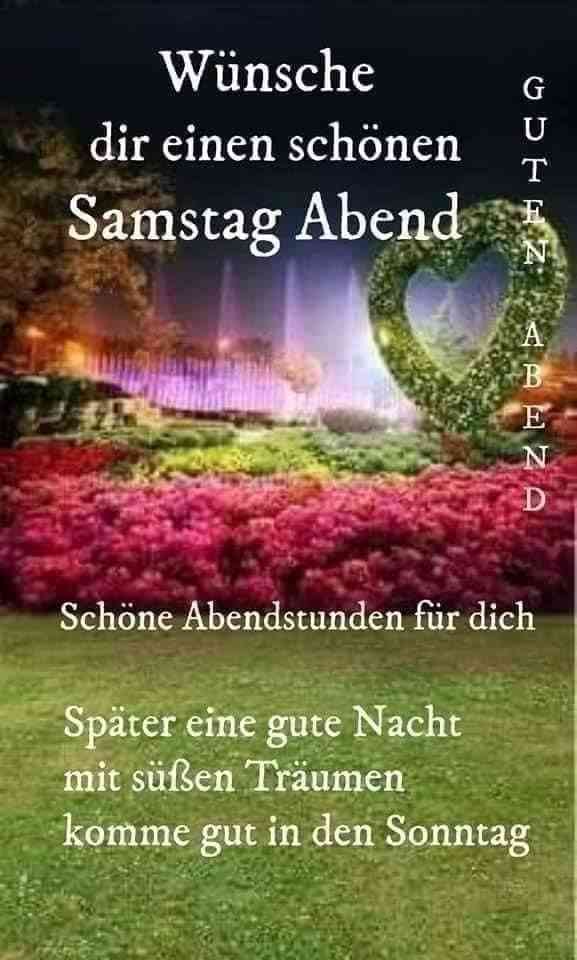 schönen samstag wünsche ich dir