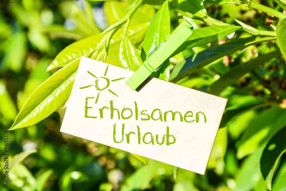 schönen und erholsamen urlaub