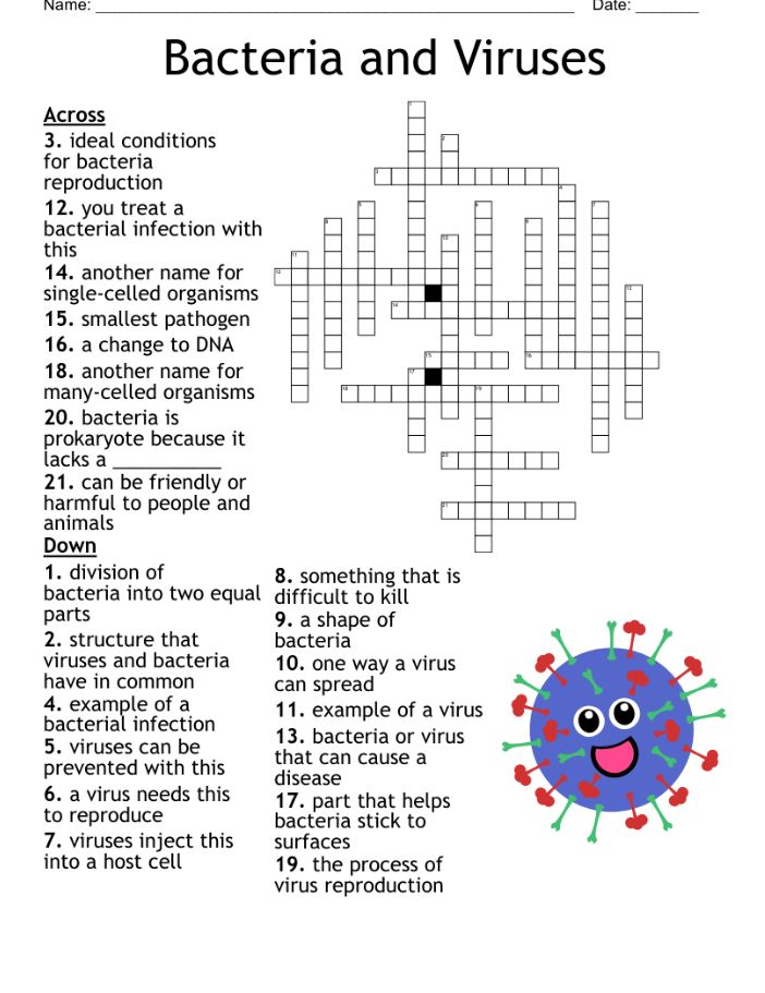 Viral or Bacterial Lineage Crossword Decoding the Clues and Learning Microbiology