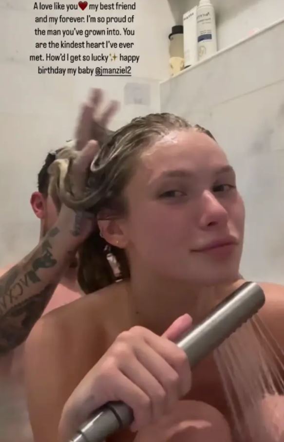 Video Link Johnny Manziels Girlfriend Posts Video From The Bathtub